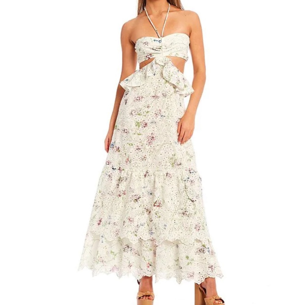 Gianni Bini white flora dress